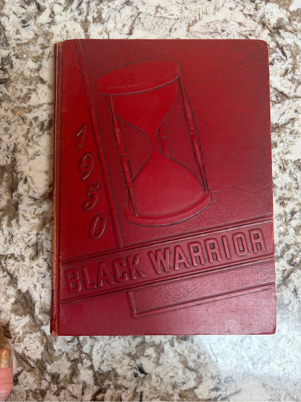 1950 Black Warrior Embossed yearbook Tuscaloosa Alabama High School annual
